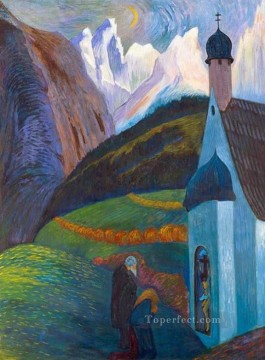 マリアンヌ・フォン・ウェレフキン Painting - マリアンヌ・フォン・ヴェレフキン教会